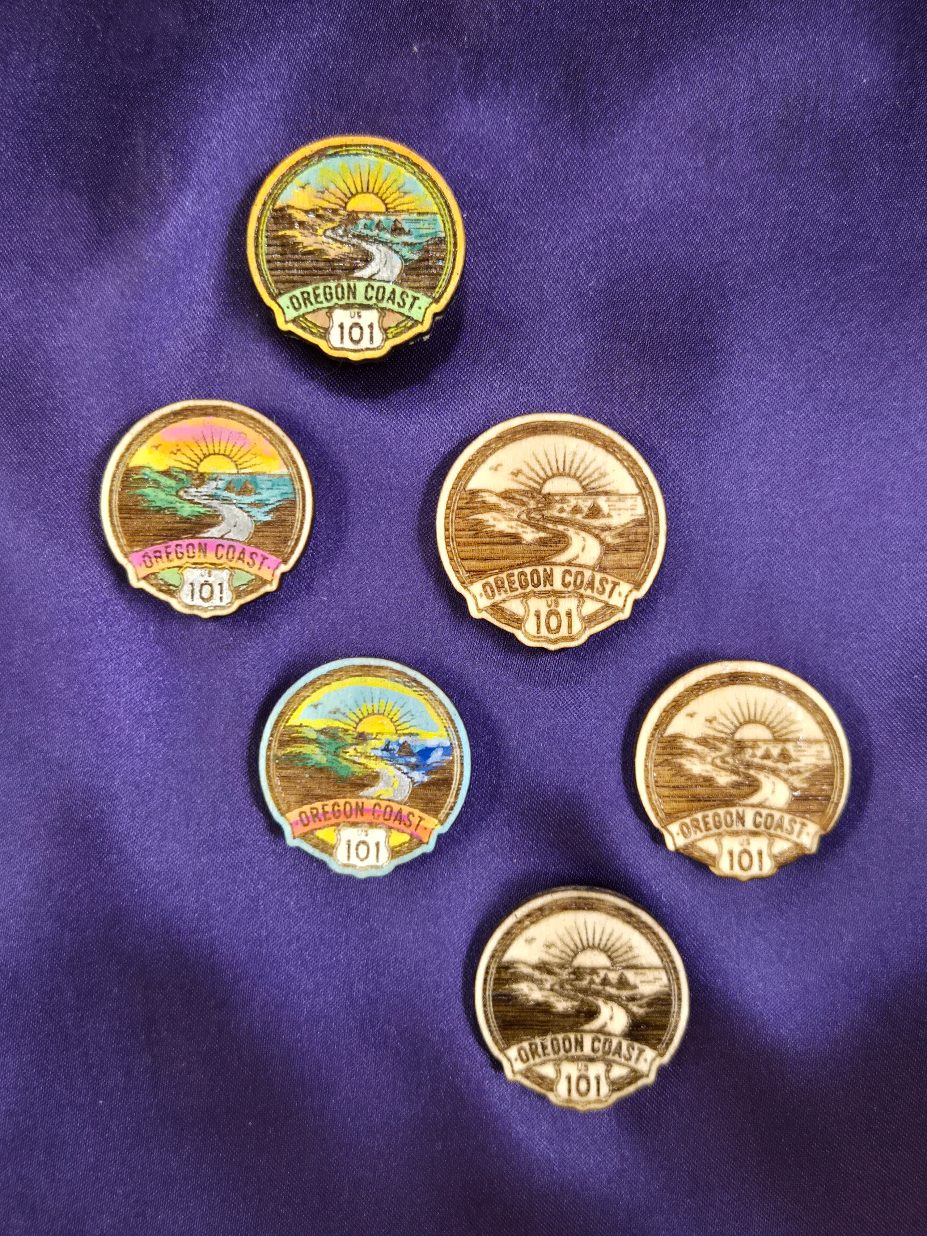 Scenic Oregon Coast Hwy 101 Hat Pin / Magnet