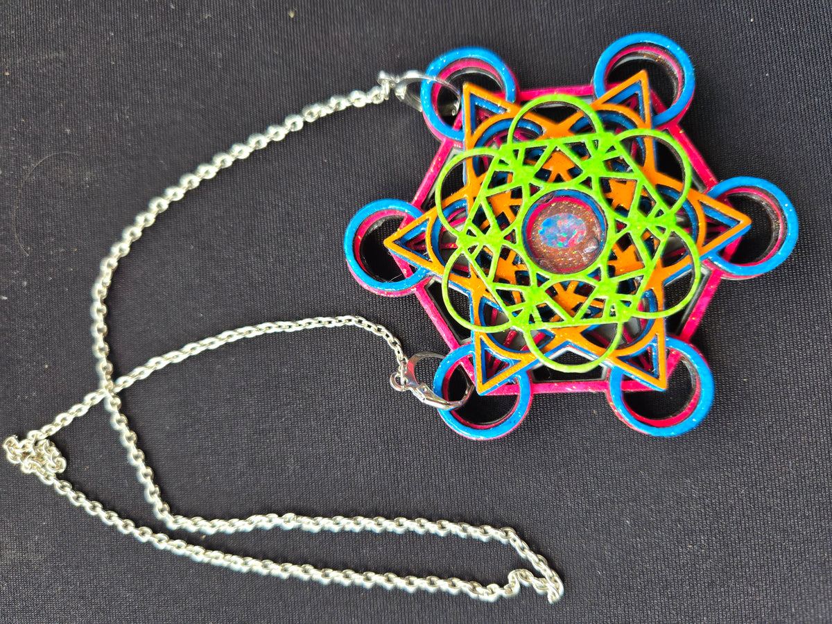 Multi Layer Pendant with Opal