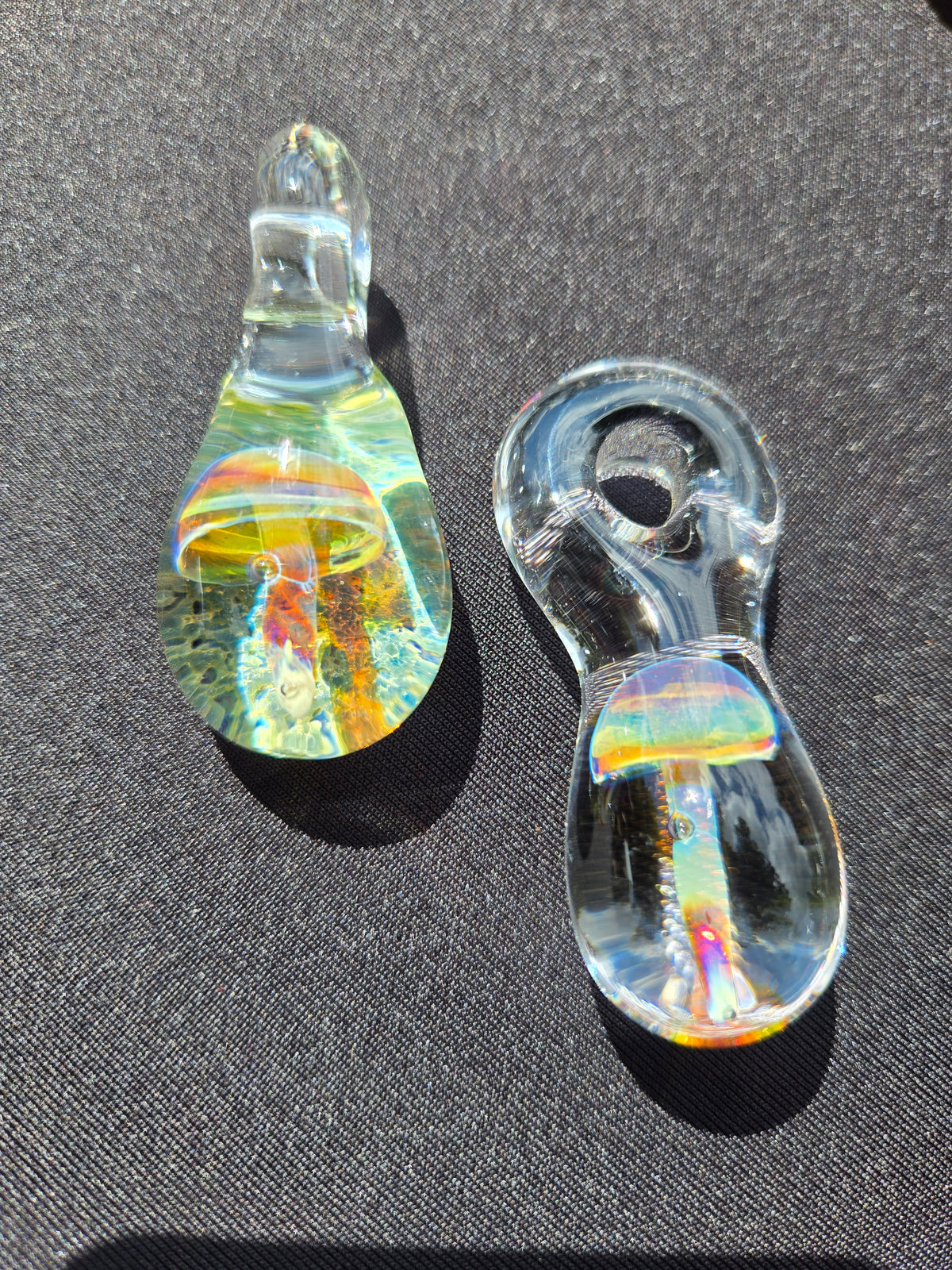 Glass Mushroom Pendant
